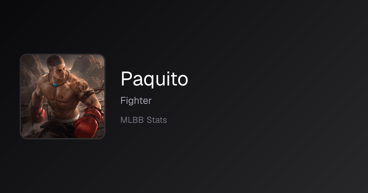 Paquito Matchups (October 2026) — Win Rates vs Every Hero