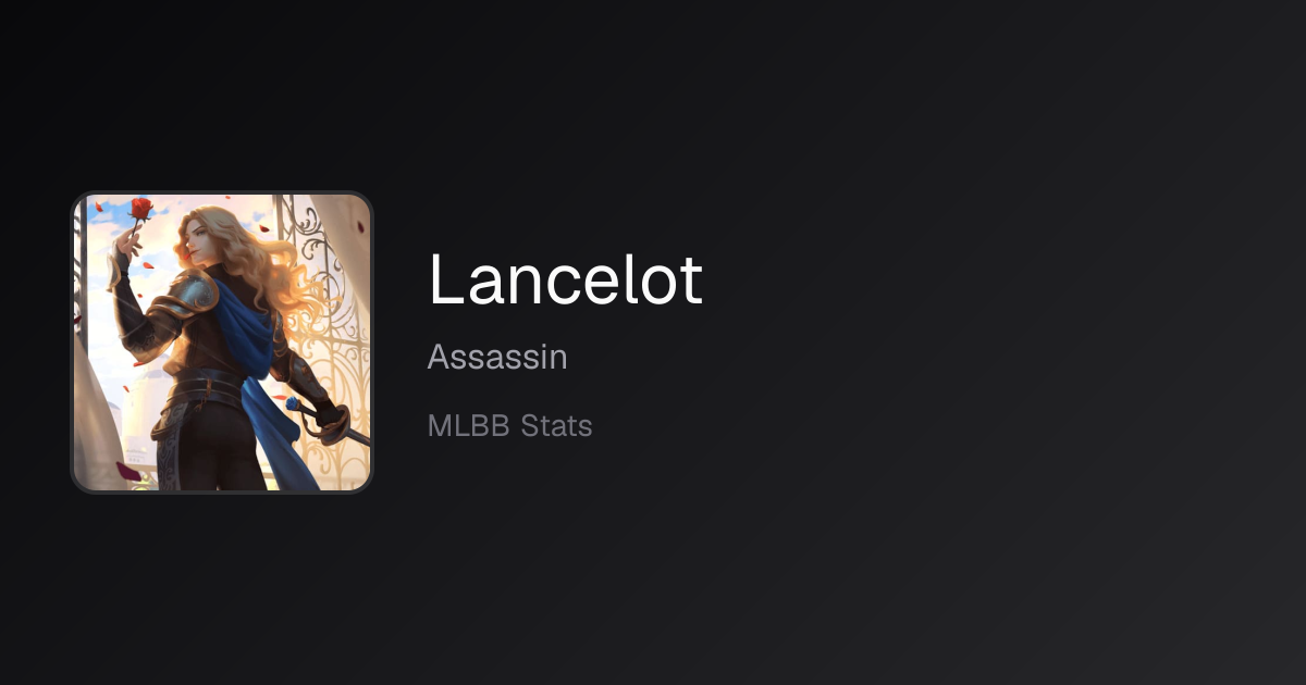 Lancelot Matchups (October 2026) — Win Rates vs Every Hero
