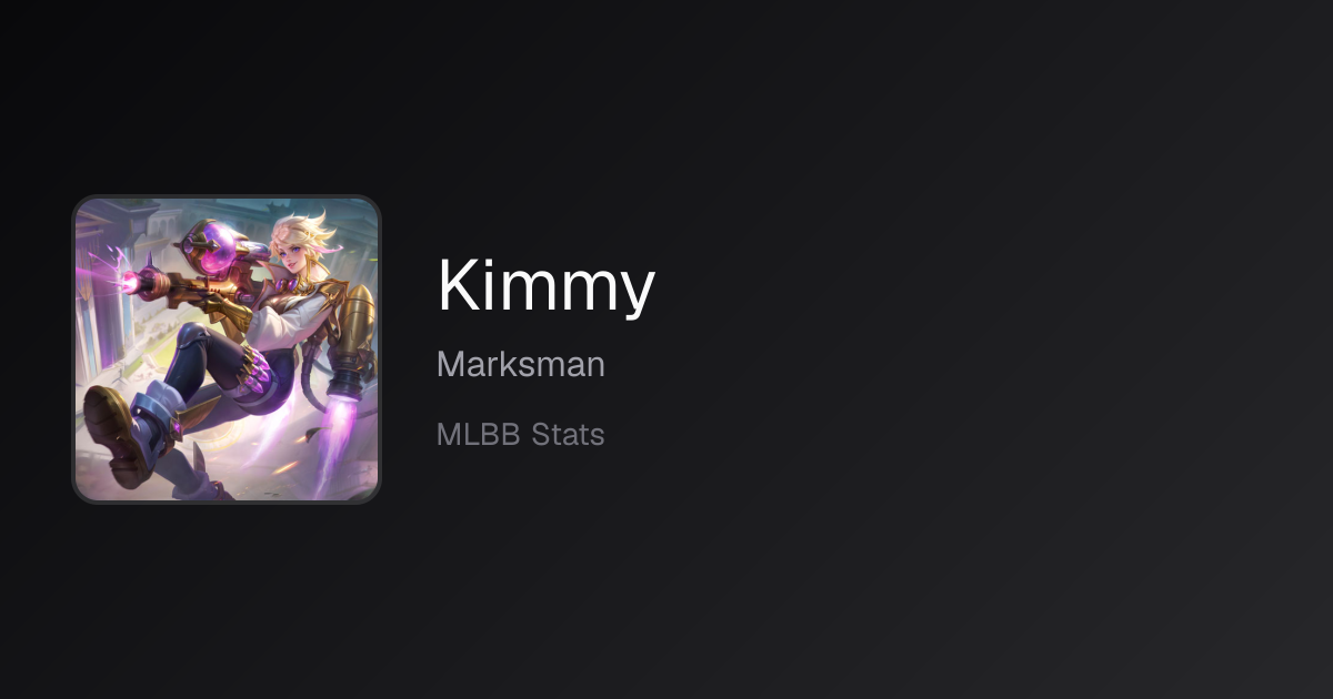 Kimmy Matchups (October 2026) — Win Rates vs Every Hero