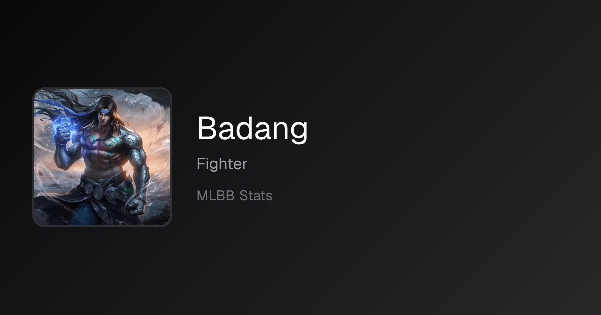 Badang Matchups (October 2026) — Win Rates vs Every Hero