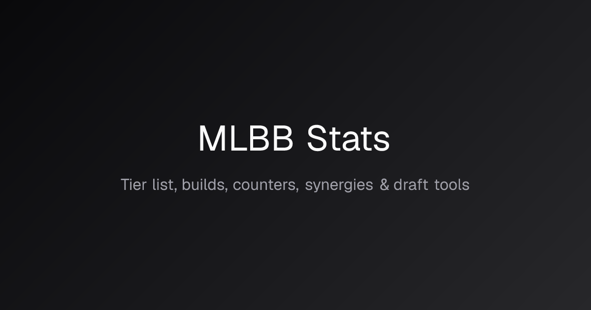 MLBB Tier List (October 2026) — Glory | MLBB Stats